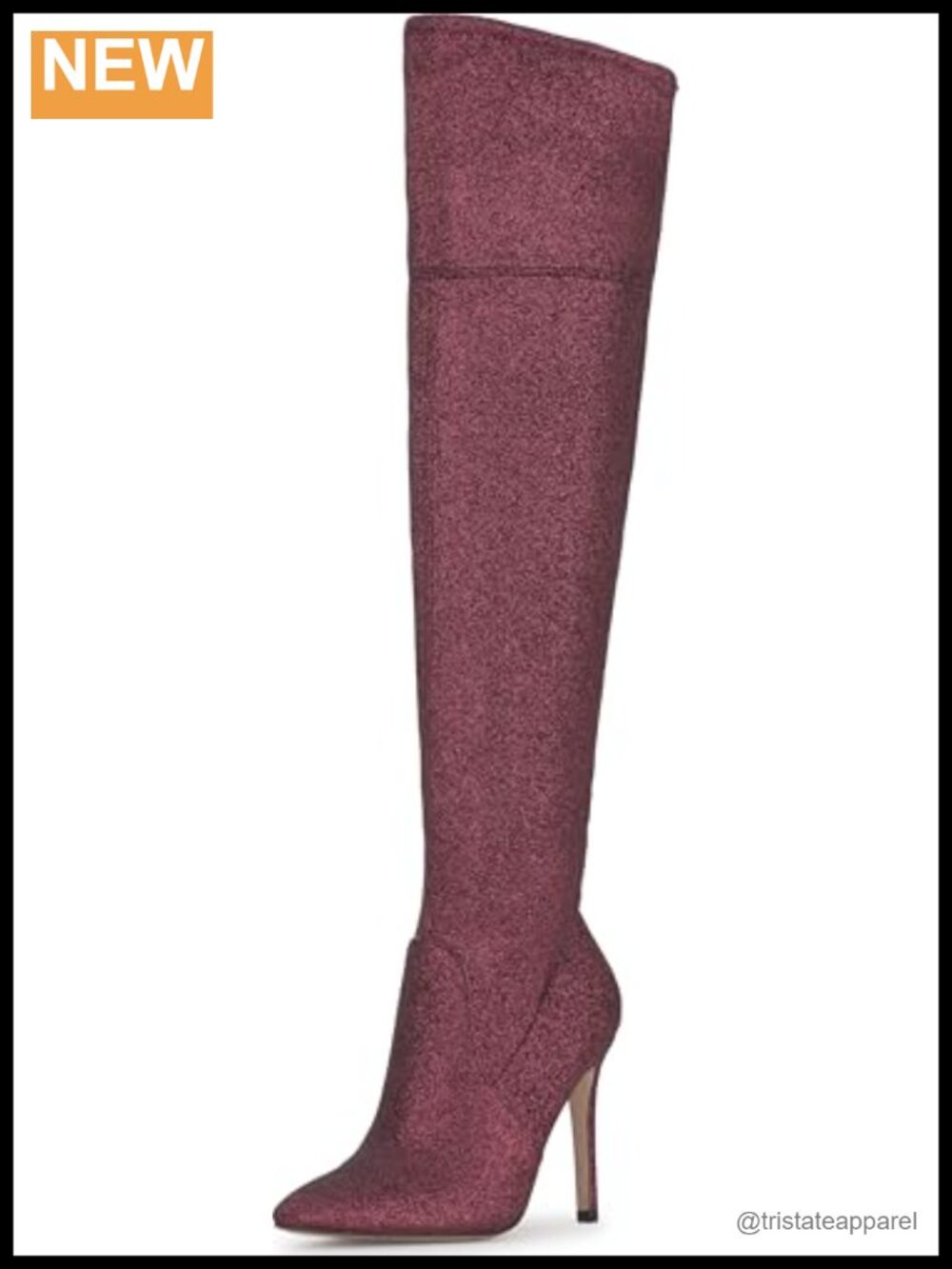 Jessica Simpson Ponseta Over The Knee Boots Faux Leather Stiletto Heel